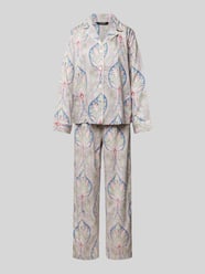 Pyjama mit Reverskragen von Lauren Ralph Lauren Blau - 9