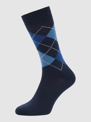 Socken aus Schurwollmischung Modell 'Edinburgh' von Burlington Blau - 2