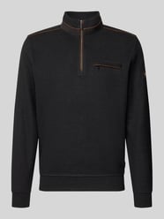 Sweatshirt mit Stehkragen und Reißverschluss von bugatti - 33