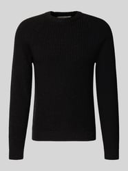 Regular fit gebreide pullover van katoenmix met wol, model 'LITUS' van Only & Sons - 7