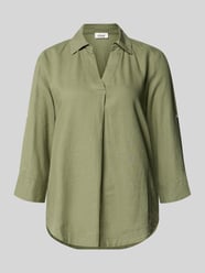 Bluzka koszulowa o kroju relaxed fit z mieszanki lnu i wiskozy od s.Oliver RED LABEL - 3