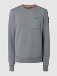 Sweatshirt mit Brusttasche Modell 'Nynorsk' von Napapijri Grau - 14