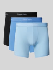 Trunks mit elastischem Label-Bund im 3er-Pack von Calvin Klein Underwear Blau - 2