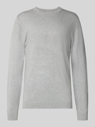 Sweter z dzianiny z prążkowanymi wykończeniami od MCNEAL - 3
