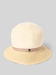 Strohhut mit Strukturmuster Modell 'Glocke' von Loevenich Beige - 23