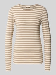 Skinny Fit Longsleeve aus Viskose-Mix Modell 'Liana' von FREE/QUENT Beige - 9