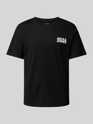 T-Shirt mit Label-Print Modell 'ECORP' von Jack & Jones Schwarz - 8