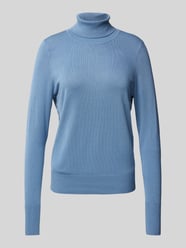 Strickpullover mit gerippten Abschlüssen von Christian Berg Woman Blau - 35