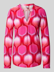Bluse mit Tunikakragen von Emily Van den Bergh Pink - 15
