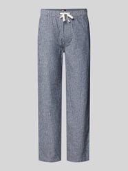 regular fit wijdte broek van mix van katoen en linnen van Tommy Jeans - 37