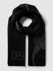 Schal mit Label-Print von Polo Ralph Lauren Grau / Schwarz - 18