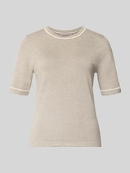 Pullover van viscosemix in tricotlook van Christian Berg Woman Selection Beige - 34