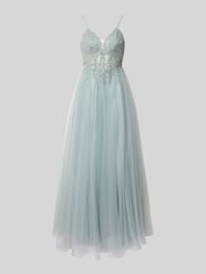 Abendkleid mit Spitze und Spaghettiträgern von Hey Kyla - 32