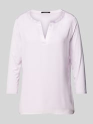 Blusenshirt aus Viskose-Elasthan-Mix mit 3/4-Arm von comma Pink - 6