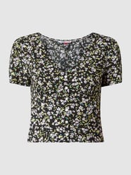 Korte blouse van viscose  van Tommy Jeans Zwart - 23