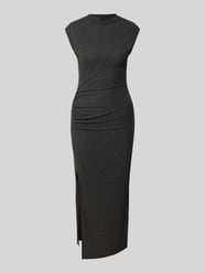 Maxikleid mit Raffungen und Seitenschlitz Modell 'BASILA' von MANGO - 1