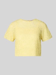 'Kort T-shirt met pailletten' van Lace & Beads - 2
