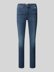 Jeansy o kroju skinny fit z naszywką z logo model ‘WAUW’ od Only - 9