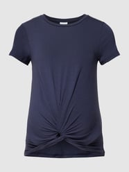 Umstands-T-Shirt mit Knotendetail von Mamalicious Blau - 34