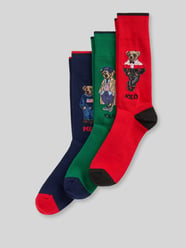Socken mit Bärenmotiv im 3er-Pack aus Baumwollmix von Polo Ralph Lauren Underwear - 26