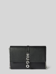 Clutch mit Label-Applikation Modell 'Mel' von HUGO Schwarz - 13