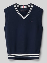 Pullunder mit Label-Stitching von Tommy Hilfiger Teens Blau - 20