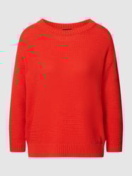 Gebreide pullover met ronde hals van More & More Oranje - 48