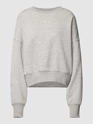 Kort sweatshirt met labelstitching van Nike Grijs - 10
