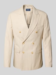 Slim Fit Sakko mit Brustleistentasche von MCNEAL Beige - 6