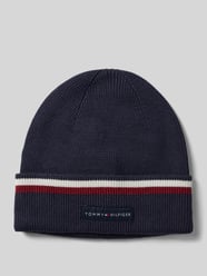 Strickmütze mit Label-Patch Modell 'LOVE SOLID' von Tommy Hilfiger Blau - 4