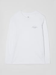 Longsleeve aus Baumwolle Modell 'Ferry' von Jack & Jones Weiß - 7