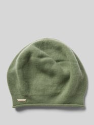 Beanie aus reinem Kaschmir mit Label-Detail von Seeberger Grün - 19