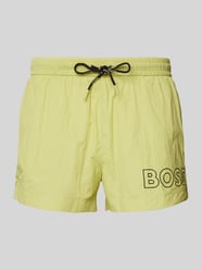 Relaxed Fit Badeshorts mit Label-Print Modell 'Mooneye' von BOSS - 40