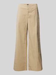 Wide Leg Hose in unifarbenem Design Modell 'Tahiana' von BOSS Orange Beige - 42