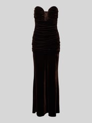 Abendkleid aus Samt mit Raffungen Modell 'ELVIRA' von Bardot - 15