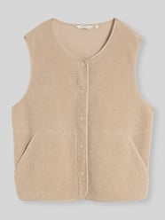 Regular Fit Weste in Teddy-Optik von Tom Tailor Beige - 22