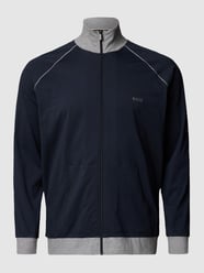 PLUS SIZE Sweatjacke mit kontrastiven Details von Boss Black Big&Tall Blau - 27