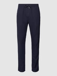 Hose mit Leinen-Anteil Modell 'TAIZ' von !Solid Blau / Türkis - 17