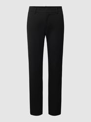 Broek met rasterruit, model 'CLARIS' van MAC Zwart - 44