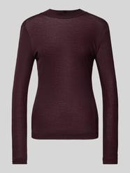 Longsleeve mit Stehkragen Modell 'Kejandra' von Someday Bordeaux - 3