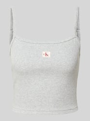 Top krótki z detalem z logo od Calvin Klein Jeans - 34