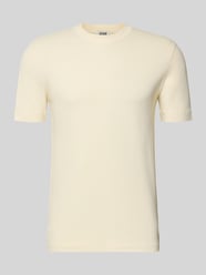 T-Shirt mit geripptem Rundhalsausschnitt von DRYKORN - 40