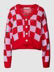 Cardigan mit Karomuster von REVIEW Rosa - 48