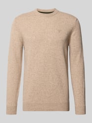Pullover aus Woll-Seide-Mix mit Rundhalsausschnitt Modell 'TISBURY' von Barbour Beige - 40