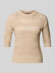 Strickpullover mit Rundhalsausschnitt von Christian Berg Woman Selection Beige - 46