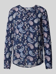 Bluse aus Viskose mit Paisley-Muster von Christian Berg Woman Blau - 42