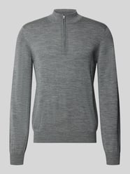 bluza o kroju regular fit z czystej żywej wełny z kołnierzem zapinanym od MAERZ Muenchen - 11