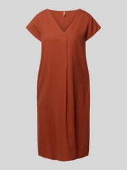Knielanges Kleid aus Leinen-Viskose-Mix Modell 'Ina' von Soyaconcept - 11