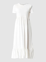Jerseykleid mit Rundhalsausschnitt Modell 'May' von Only Weiß - 39