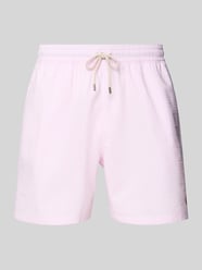 Badehose mit Tunnelzug Modell 'TRAVELER' von Polo Ralph Lauren Underwear Pink - 15